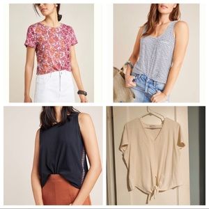 Tops Bundle: 3 Anthro + 1 Madewell